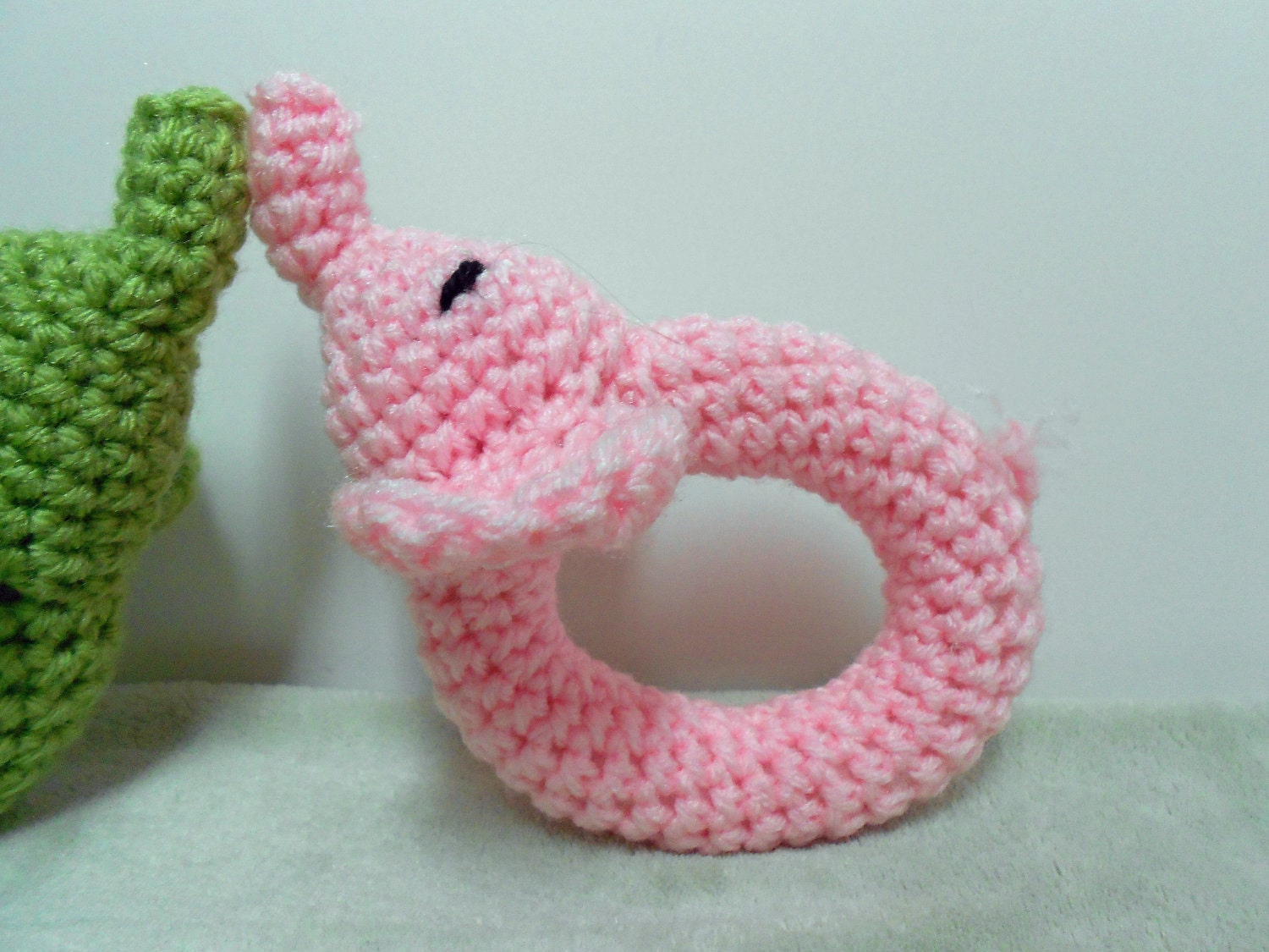 Elephant Rattle Light Pink