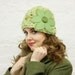 Mint Green Flower Cloche Hat