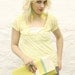 Yellow Striped Clutch READY TO SHIP