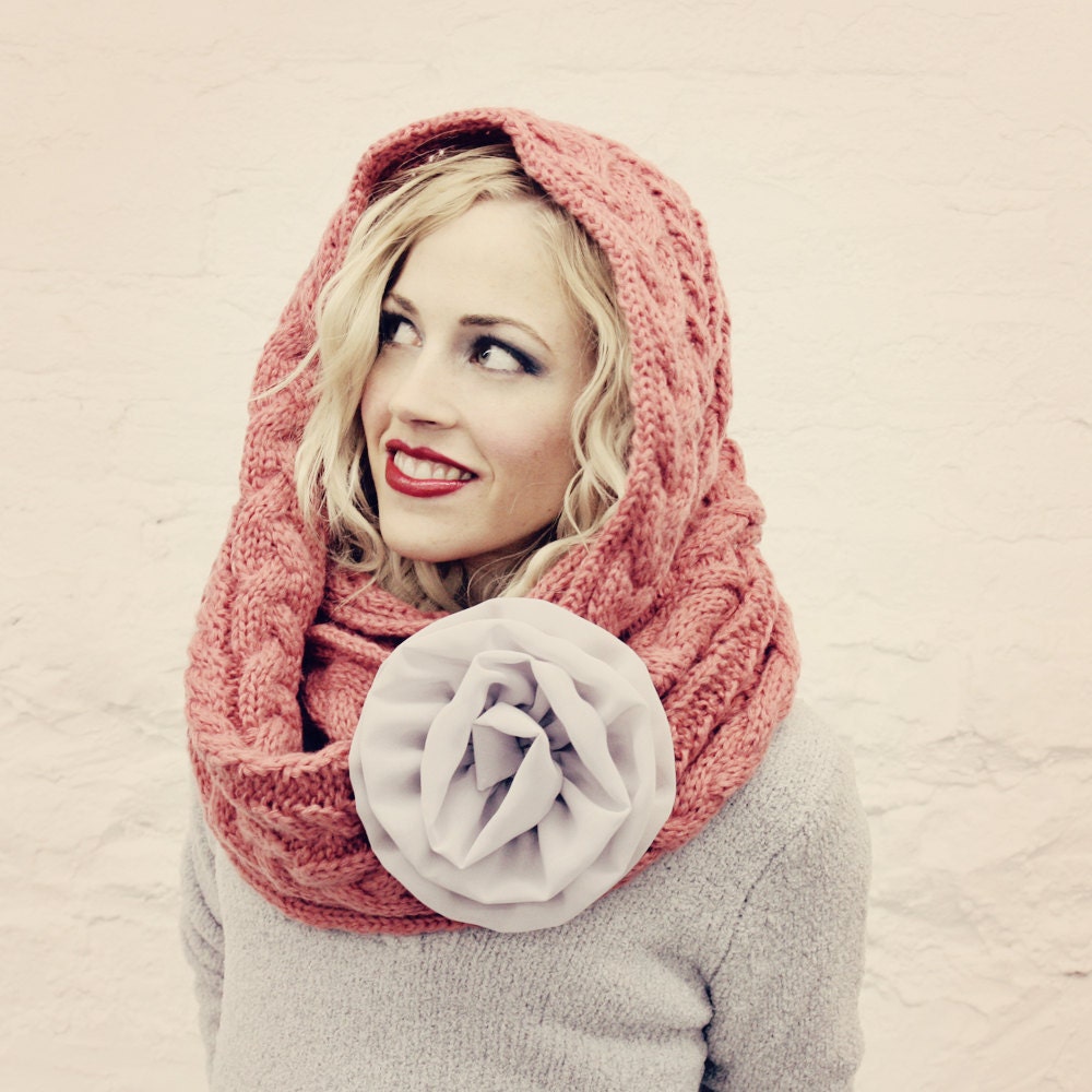 Pink Infinity Scarf