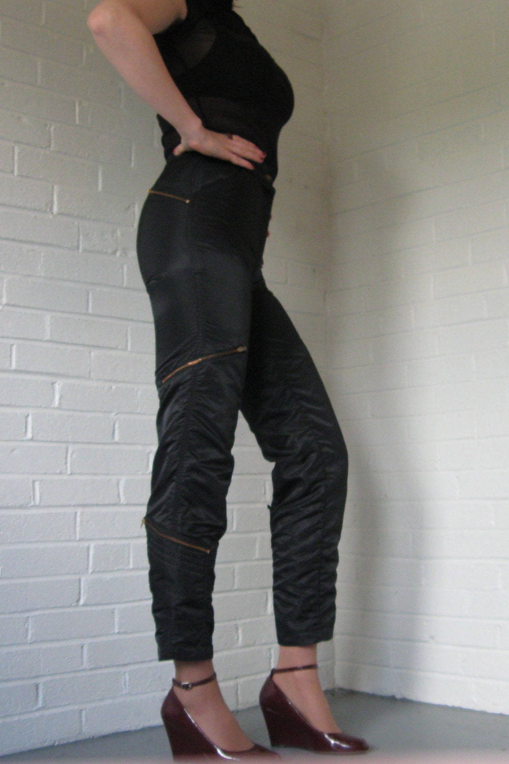 Gold Parachute Pants