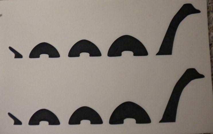 SALE 2x Black Sea Monster Lockness Nessie vinyl decal stickers laptop car