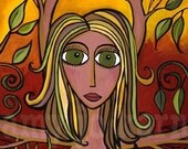 Tree Girl Limited Edition Giclee Print 8 x 10