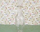Vintage Glass Decanter, Liquor Decanter, Cocktails