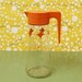 Vintage Orange Pitcher, Anchor Hocking, Diamond
