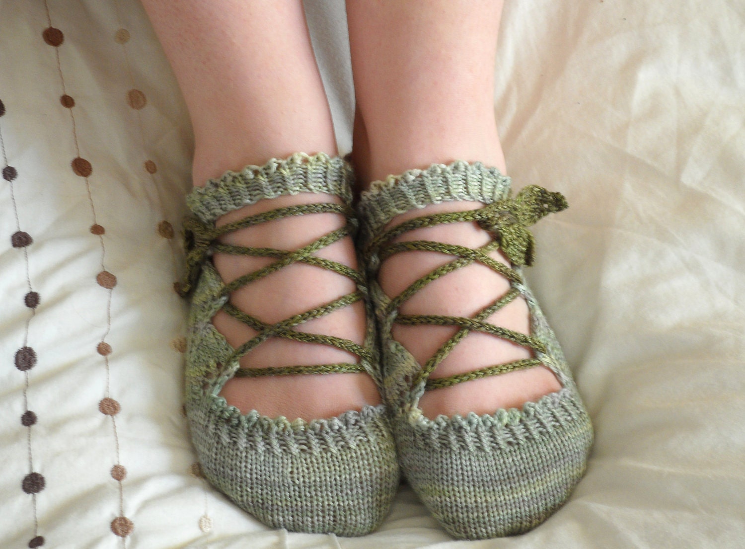 Elven Slippers PDF knitting pattern