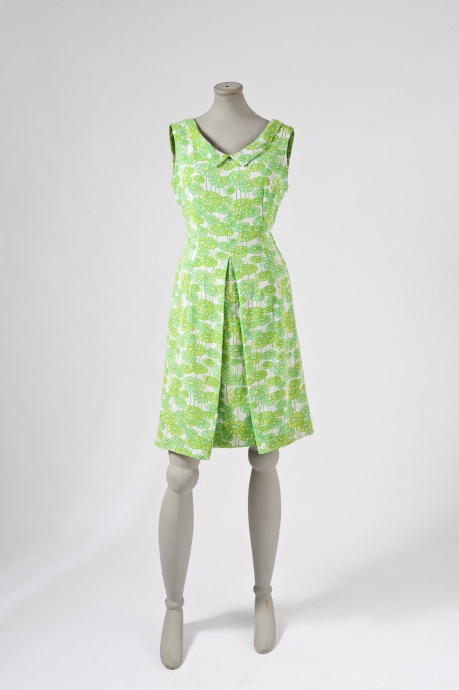Vintage MOD Designer Dress Silk 1960's Gianni Baldini Italian Boutique Pucci Contemporary