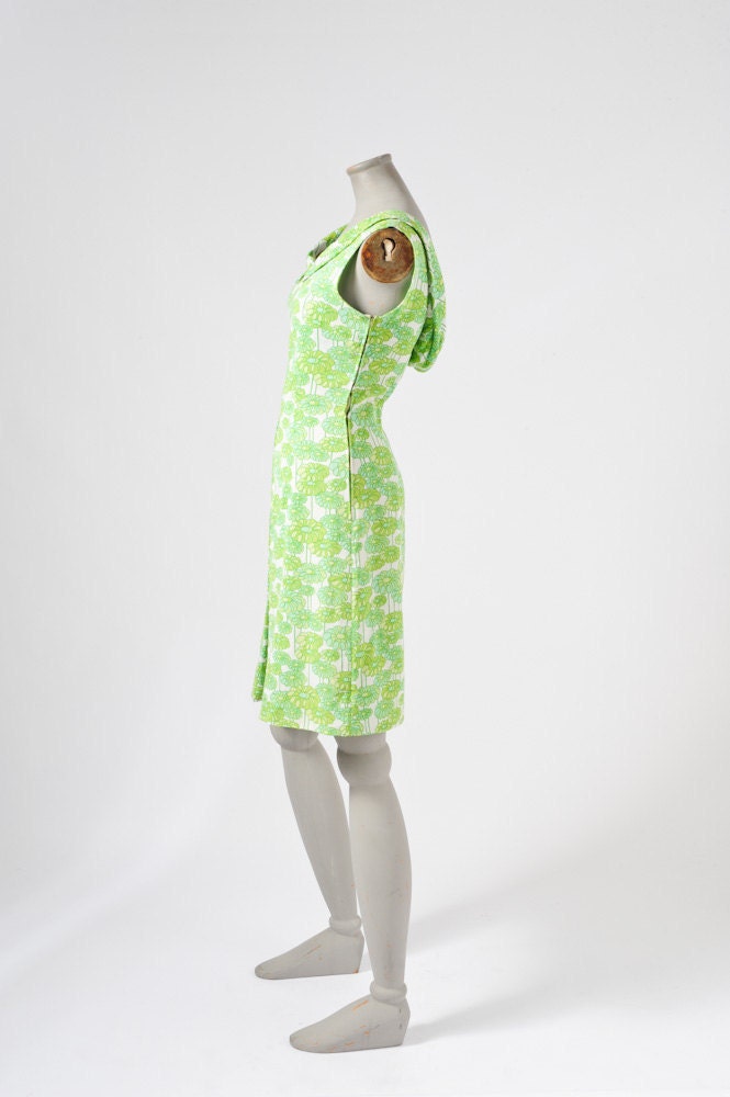 Vintage MOD Designer Dress Silk 1960's Gianni Baldini Italian Boutique Pucci Contemporary