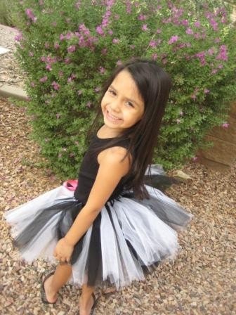 PUNK PRINCESS TUTU - 10 INCH LENGTH - BLACK, WHITE, HOT PINK