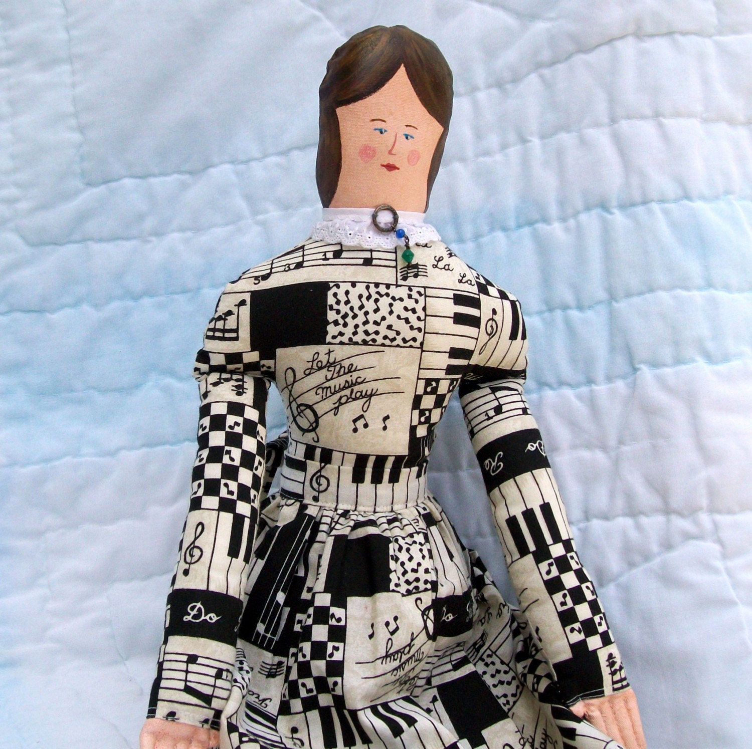 Handmade Piano Doll