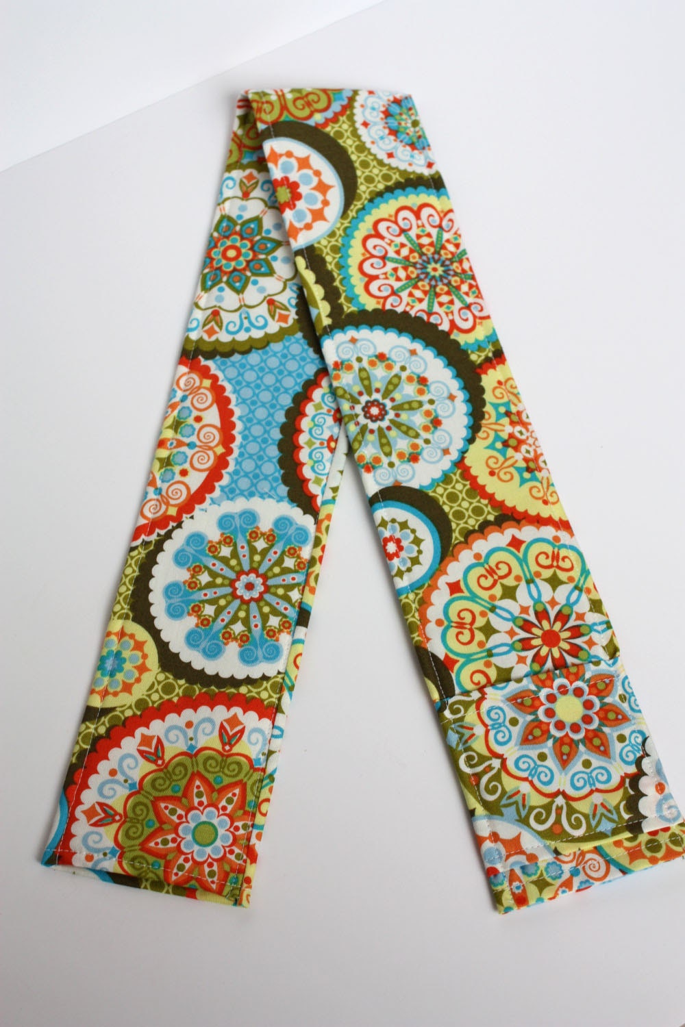 Camera Strap Cover - includes padding and lens cap pocket - Palm Springs Green