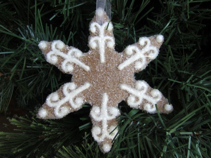 Christmas Ornament- Snowflake- Marshmallow World