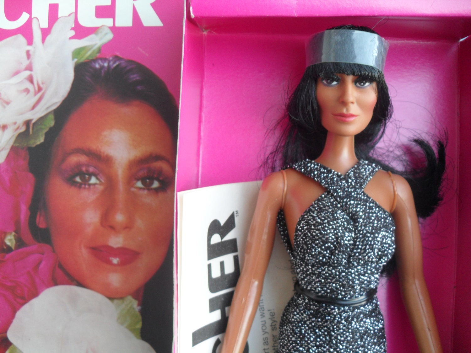 Vintage 70s Mego Cher Doll with Growing Hair Mint in Box