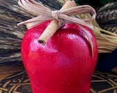 HARVEST APPLE Handpoured Soy Candle with Apple Blossom and Harvest Spices for Autumn Equinox, Mabon, Samhain, Fall Festivals, Goddess Magic