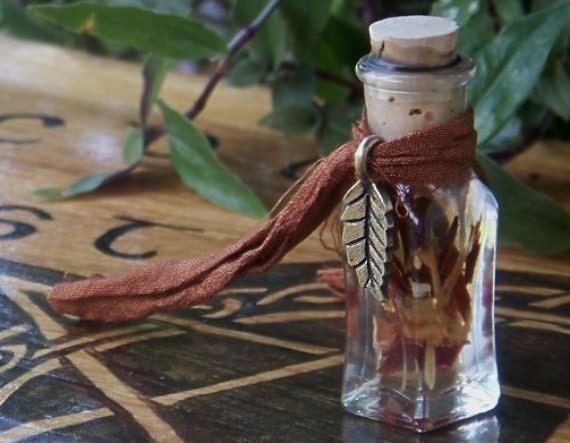 NINE SACRED WOODS Need-Fire Oil for Solar Sabbat Rites and Celtic Druid Magic, includes Oak, Ash, Thorn, Rowan, Apple and More