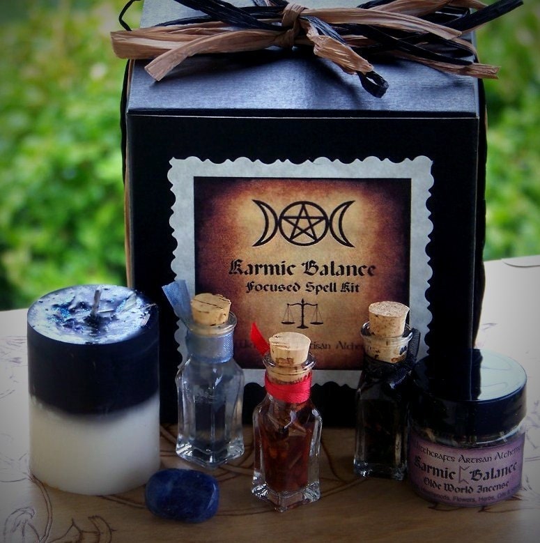 KARMIC BALANCE Olde World Double Action Complete Focused Ritual Kit for Initiating Flow of  Karmic Forces Toward Balance, Harmony, Justice