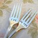 Wedding Forks. I Do Me Too Vintage Wedding Fork Set for Cake Reception