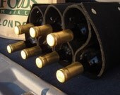 Portable Wine Rack and Bottle Holder - Black Silk Knots. As Featured in the July Etsy Storque Article