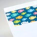 Ocean Blue Mid Century Fish Hiya Flat Notecards - Dennis