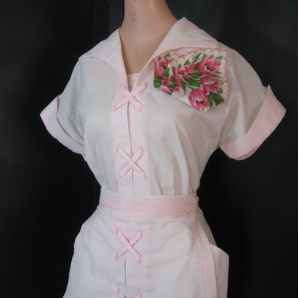 Pink Waitress Uniform 6