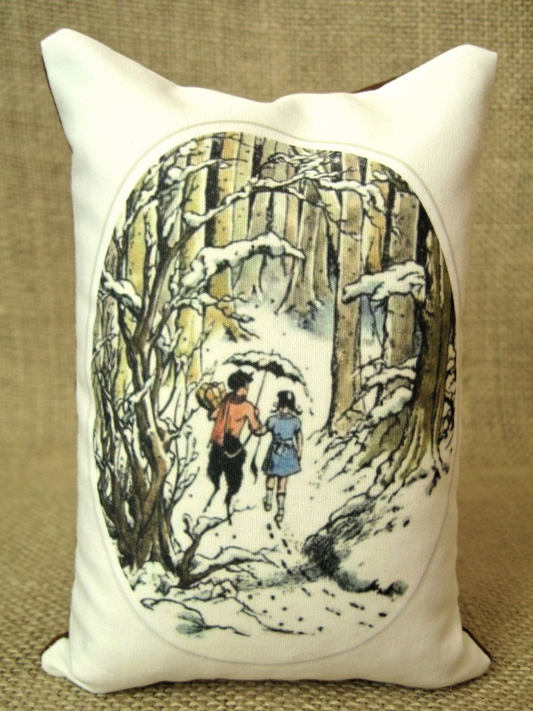 Lucy and Mr Tumnus - Chronicles Of Narnia - Bookends - Shelf Pillows