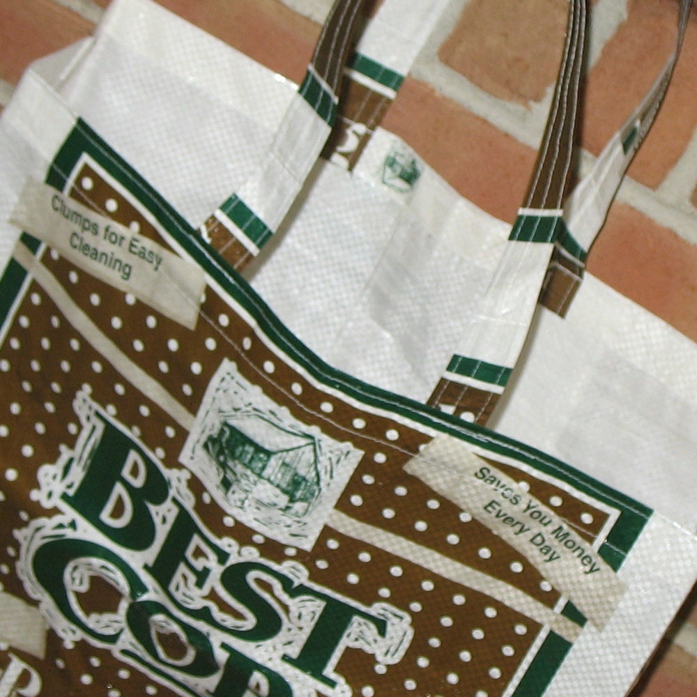 Upcycled Reusable Horse market grocery bag