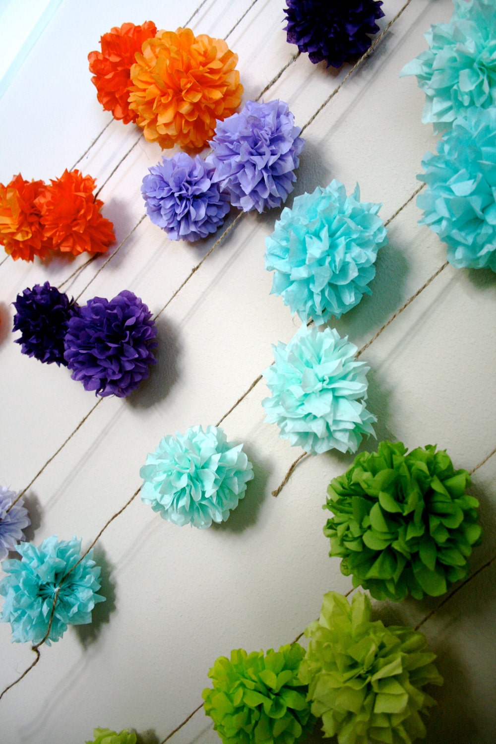choose your colors ... diy tissue paper garland // nursery // birthday // gender reveal // wedding ceremony // party decorations Il_170x135
