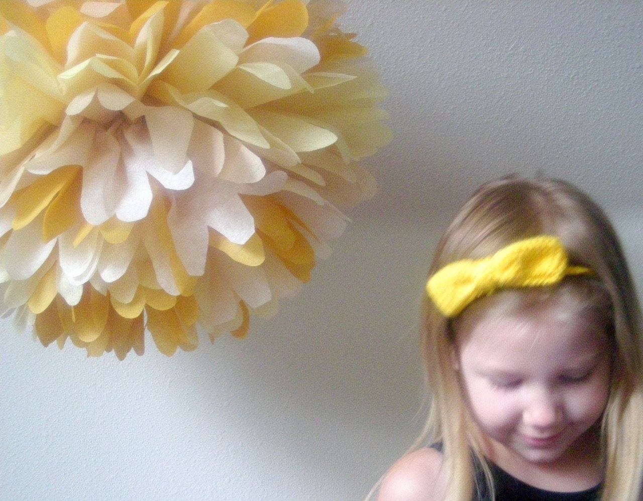 Dulce de Leche... 1 tissue paper pom // wedding reception // birthday party // baby shower // party decorations