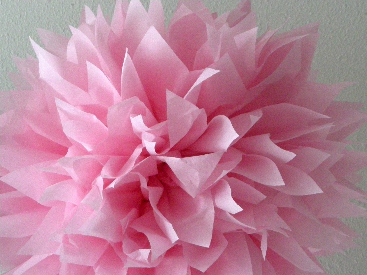 Cotton Candy ... 1 tissue paper pom // pinkalicious // nursery decoration // birthday party // bachelorette // Il_570xn