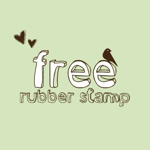 Free Rubber Stamp - Buy 4 get 1 FREE - Unmounted