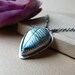 xX RESERVED Xx Labradorite Necklace in Oxidized Sterling Silver
