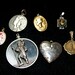 Vintage Group of Misc PendantsReligious Pendants, Barbie Locket, Raggedy Ann and More