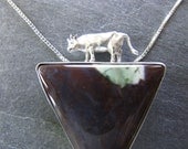 Purple Cow Pendant in Sterling Silver