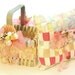 Flower Girl Basket & Ring Bearer Pillow Set, Seashells and Multi Color Woven Wicker and Satin,SPRING SALE...20% OFF