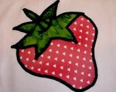 Applique Infant Shirt - Sweet Strawberry - Free US Shipping