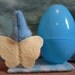 SALE Easter Waldorf Fairy Berry Fairy Playset in blue Easter Egg