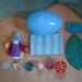 SALE Easter Waldorf Fairy Berry Fairy Playset in blue Easter Egg