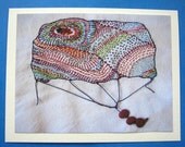 Geology Balloon Blank Greeting Card