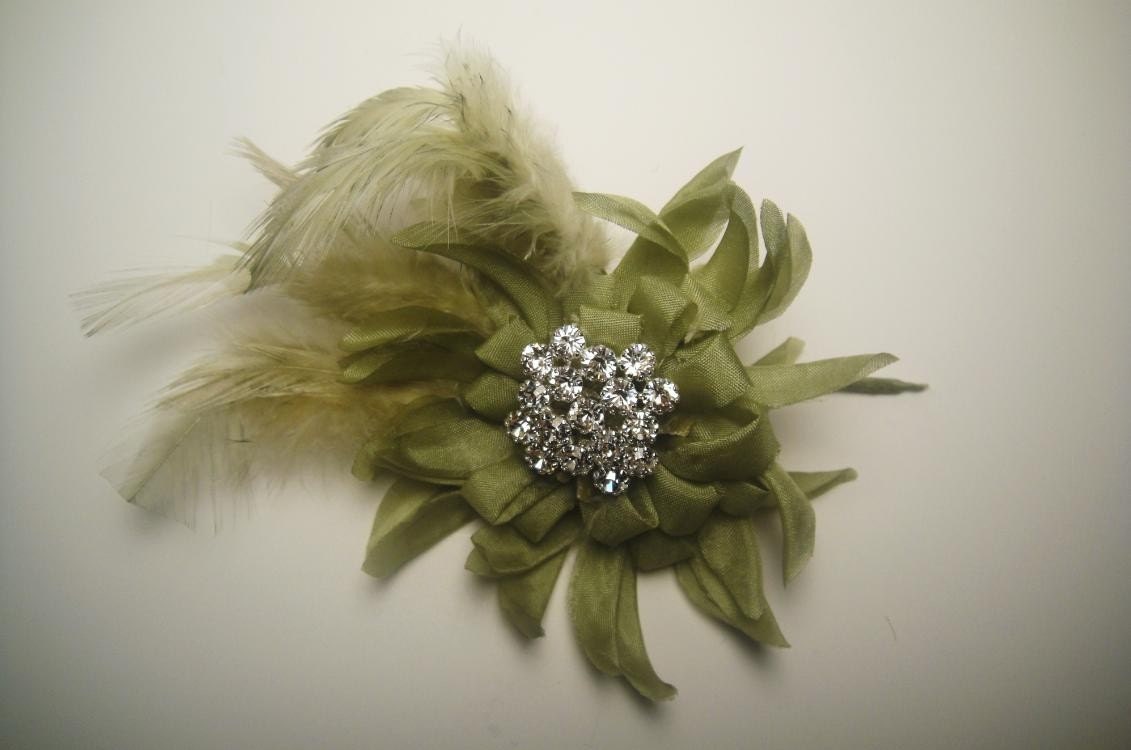 Sage Green Mini Cele Barrette