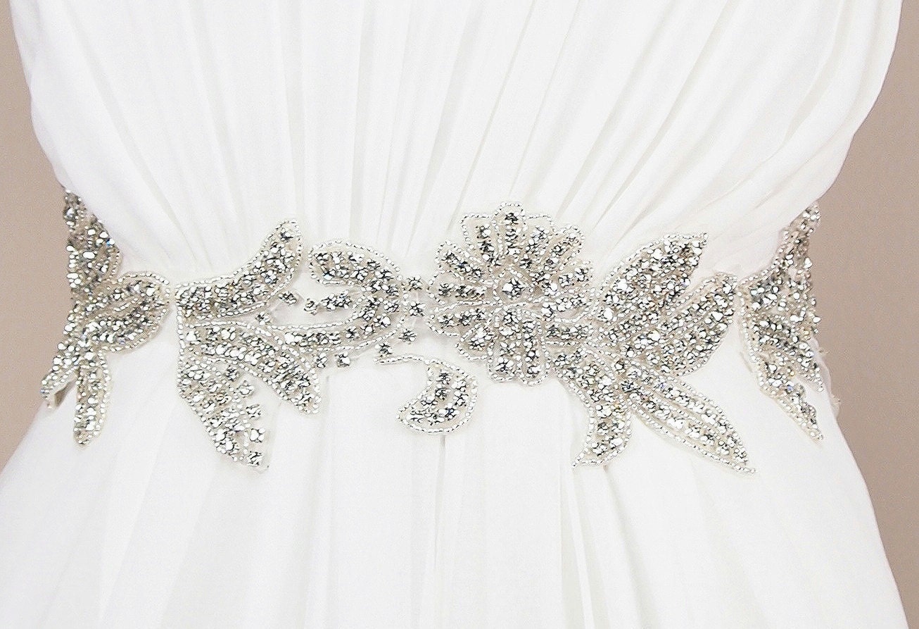 Bridal Sash, Crystal Sash - HUAKA