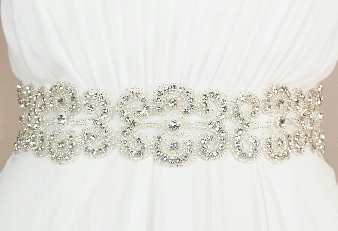 Bridal Sash, Crystal Sash - EVA