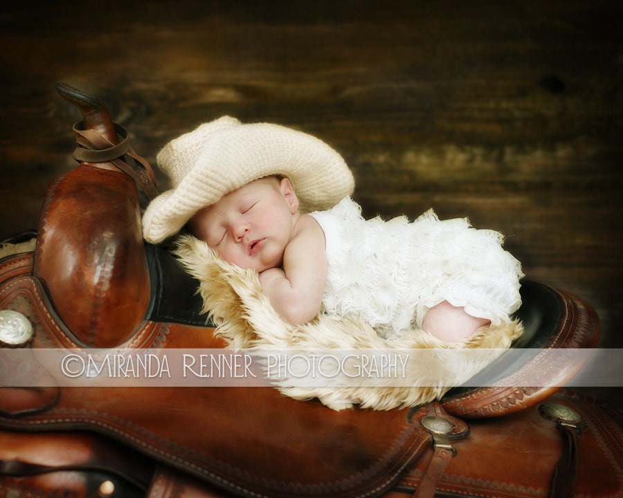 Cowboy/Cowgirl Hat/ 0-6 month-Photography Prop
