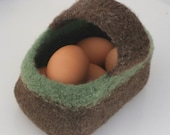 Felted wool basket