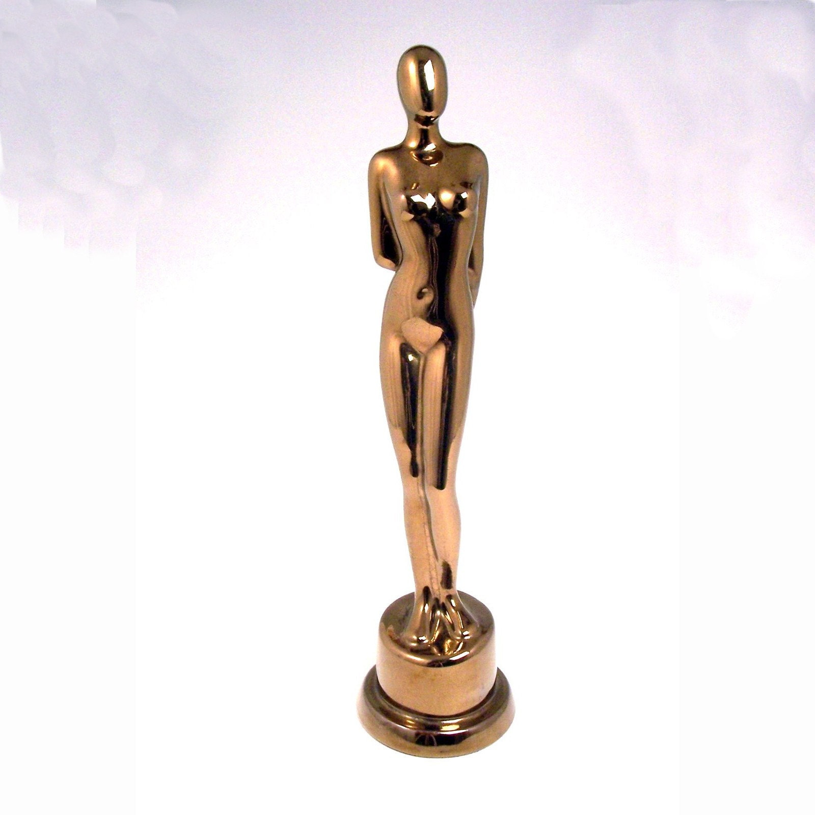 Sculpture, Ceramic, Figure, Female, Torso, TALL NUDE, gold  Ltd ed 75