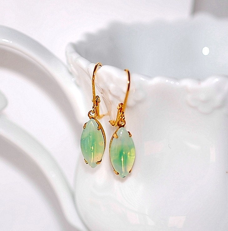 Green Opal Vintage Sabrina Earrings