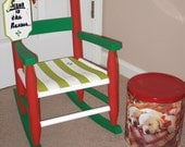 Rocking Chair Christmas Child Jesus Is The Reason For The Season Hand Painted Wood