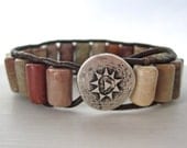 Leather Wrap Bracelet Bohemian Style Cuff Single Wrap