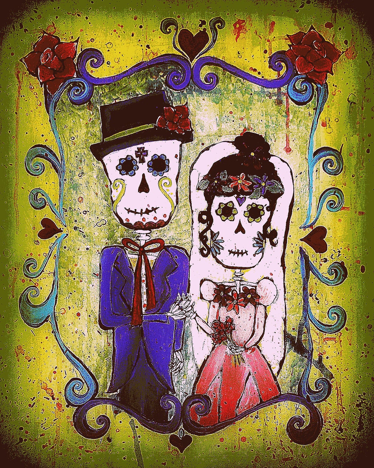 Wedding Portrait blank greeting card