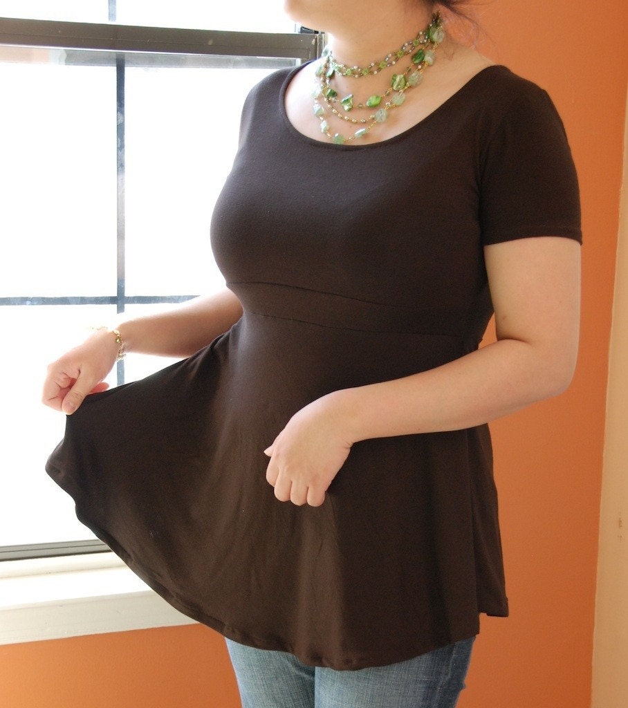 PIF - Topsy Curvy Mocha Signature Top - SMALL