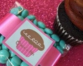 Printable Personalized Square Label/Tag-Sugar Sugar Cupcake